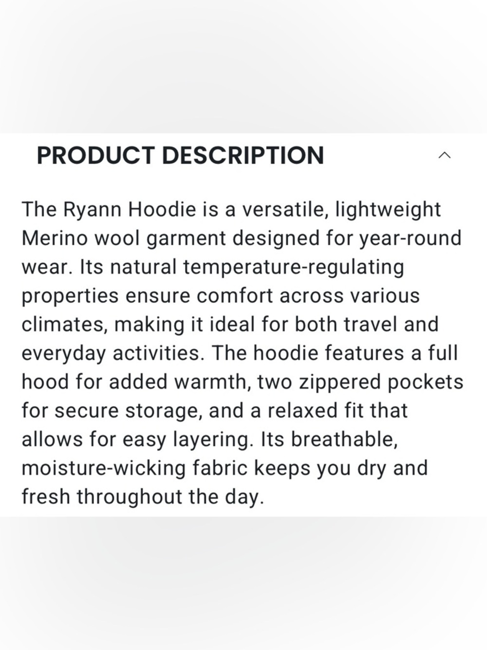 Woolx Ryann Merino Wool-Blend Travel Hoodie NWT - Picture 15 of 16